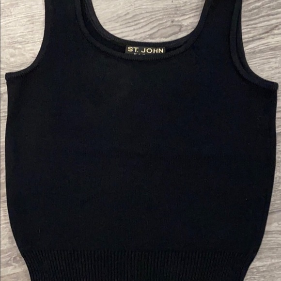 St John authentic knit tank gathered at bottom - Picture 1 of 4